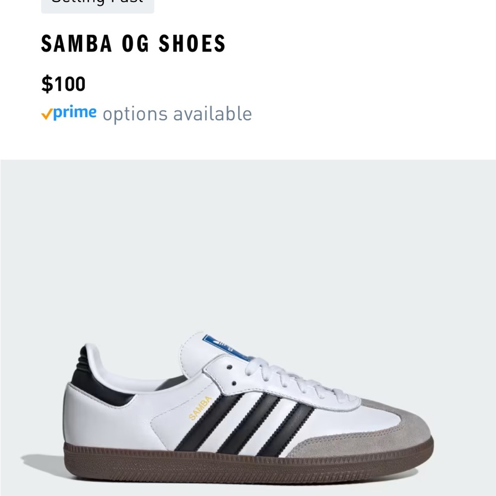Adidas Samba OG White Black Sneakers